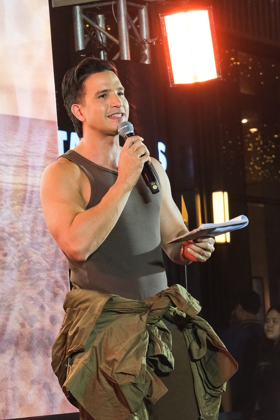 The host opens the program