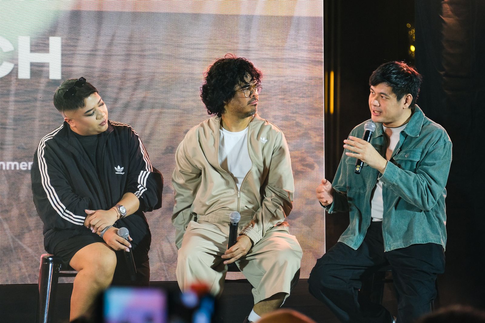 The organisers’ panel on stage